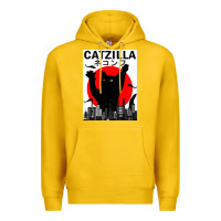 Lemon vintage catzilla japanese sunset style Premium Hoodie - artisFamous