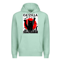 Seafoam vintage catzilla japanese sunset style Premium Hoodie - artisFamous