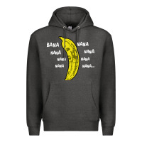Charcoal Heather banana Premium Hoodie - artisFamous