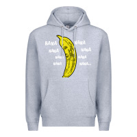 Heather Grey banana Premium Hoodie - artisFamous