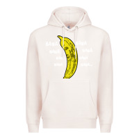 Pale Pink banana Premium Hoodie - artisFamous