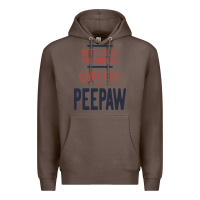 Coffee Officially The World's Coolest Peepaw | Mens Gift Premium Hoodie - artisFamous