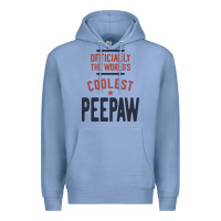 Colony Blue Officially The World's Coolest Peepaw | Mens Gift Premium Hoodie - artisFamous