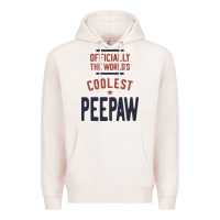 Pale Pink Officially The World's Coolest Peepaw | Mens Gift Premium Hoodie - artisFamous