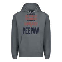 Rock Officially The World's Coolest Peepaw | Mens Gift Premium Hoodie - artisFamous