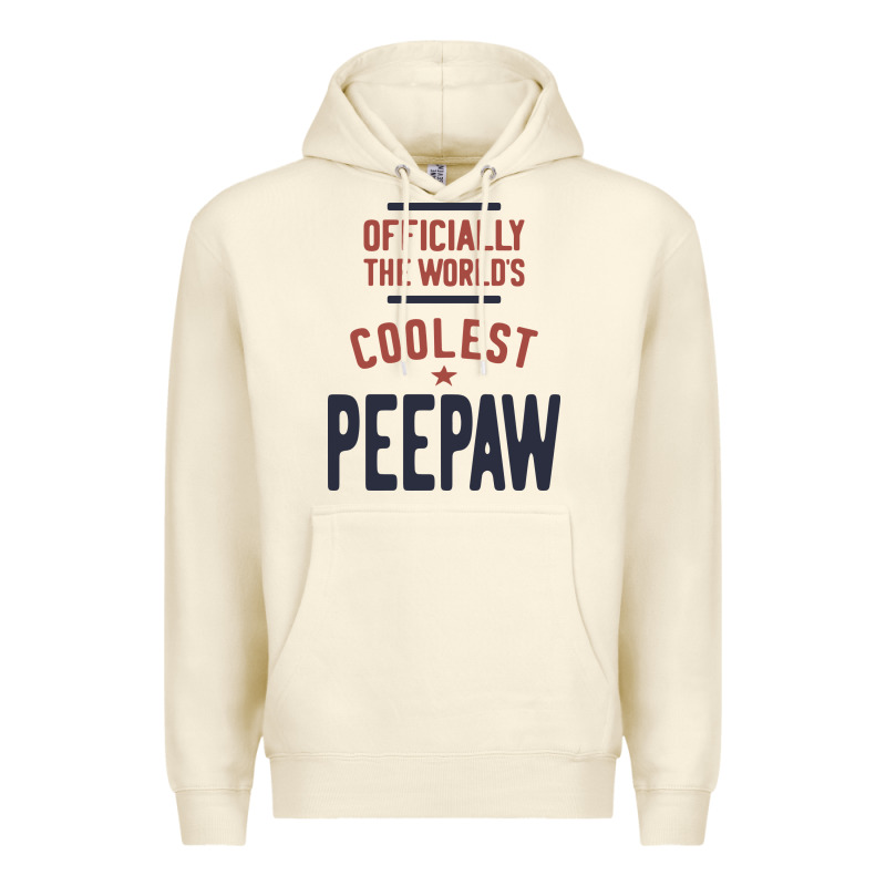 Officially The World's Coolest Peepaw | Mens Gift Premium Hoodie by artisFamous | Teevron
