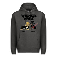 Charcoal Heather wiener wars funny dachshund Premium Hoodie - artisFamous