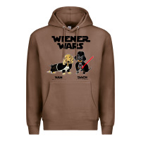 Chestnut wiener wars funny dachshund Premium Hoodie - artisFamous