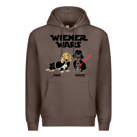Coffee wiener wars funny dachshund Premium Hoodie - artisFamous