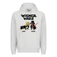 Dove Grey wiener wars funny dachshund Premium Hoodie - artisFamous