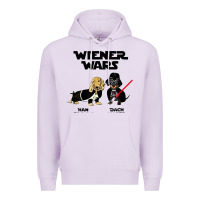 Lilac wiener wars funny dachshund Premium Hoodie - artisFamous