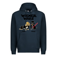 Navy wiener wars funny dachshund Premium Hoodie - artisFamous