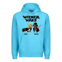 Ocean Blue wiener wars funny dachshund Premium Hoodie - artisFamous