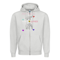 Dove Grey Just A Girl Who Loves Elephants Zipper Hoodie - Bettercallsaul