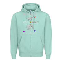 Seafoam Just A Girl Who Loves Elephants Zipper Hoodie - Bettercallsaul