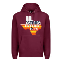 Burgundy stros before hoes Premium Hoodie - artisFamous