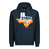 Navy stros before hoes Premium Hoodie - artisFamous