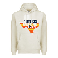 Oatmeal Heather stros before hoes Premium Hoodie - artisFamous