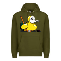 Army Green mighty rubber ducky Premium Hoodie - artisFamous
