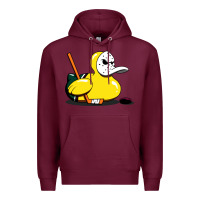 Burgundy mighty rubber ducky Premium Hoodie - artisFamous