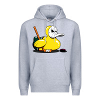 Heather Grey mighty rubber ducky Premium Hoodie - artisFamous