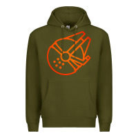 Army Green millennium falcon Premium Hoodie - artisFamous
