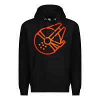 Black millennium falcon Premium Hoodie - artisFamous