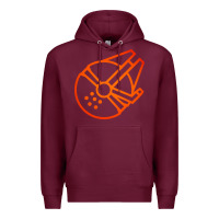 Burgundy millennium falcon Premium Hoodie - artisFamous