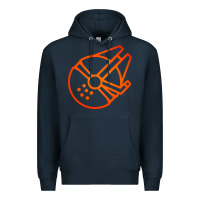 Navy millennium falcon Premium Hoodie - artisFamous