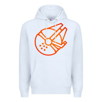 White millennium falcon Premium Hoodie - artisFamous