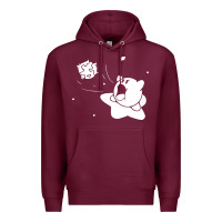 Burgundy kirby gamer geek snes Premium Hoodie - artisFamous