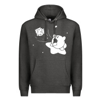 Charcoal Heather kirby gamer geek snes Premium Hoodie - artisFamous