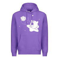 Purple kirby gamer geek snes Premium Hoodie - artisFamous