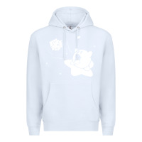 White kirby gamer geek snes Premium Hoodie - artisFamous