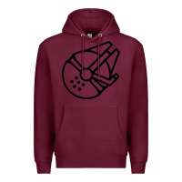 Burgundy millennium falcon Premium Hoodie - artisFamous