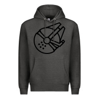 Charcoal Heather millennium falcon Premium Hoodie - artisFamous