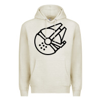 Oatmeal Heather millennium falcon Premium Hoodie - artisFamous