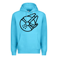Ocean Blue millennium falcon Premium Hoodie - artisFamous