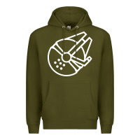 Army Green millennium falcon Premium Hoodie - artisFamous