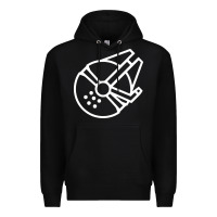 Black millennium falcon Premium Hoodie - artisFamous