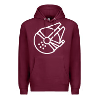 Burgundy millennium falcon Premium Hoodie - artisFamous