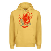 Antique Gold punk samurai Premium Hoodie - artisFamous