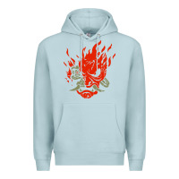 Blue Mist punk samurai Premium Hoodie - artisFamous