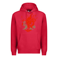 Cardinal punk samurai Premium Hoodie - artisFamous