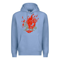 Colony Blue punk samurai Premium Hoodie - artisFamous