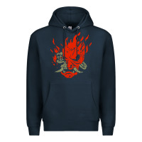 Navy punk samurai Premium Hoodie - artisFamous