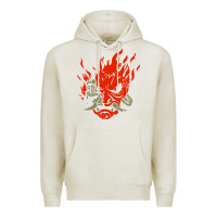 Oatmeal Heather punk samurai Premium Hoodie - artisFamous