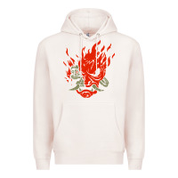 Pale Pink punk samurai Premium Hoodie - artisFamous
