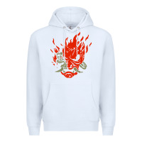 White punk samurai Premium Hoodie - artisFamous