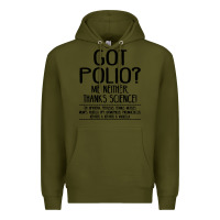 Army Green got polio me neither thanks science Premium Hoodie - artisFamous